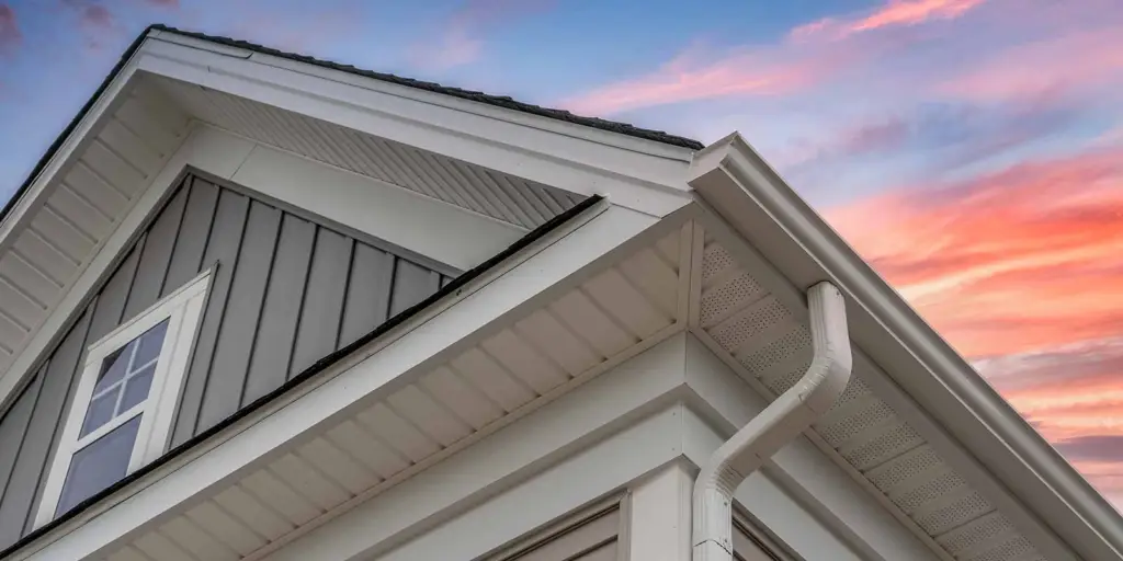 Seamless gutters on a Chicago-area home