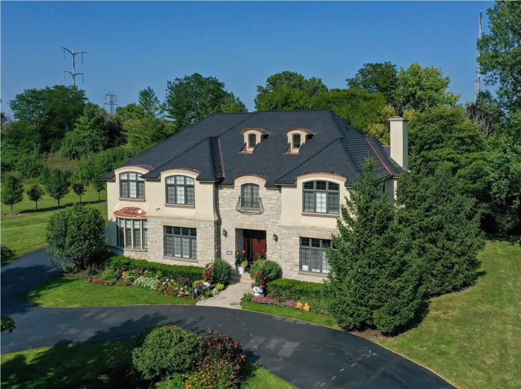 Slate roofing project in Lake Forest, Illinois